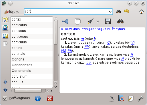 cortex-StarDict-Linux