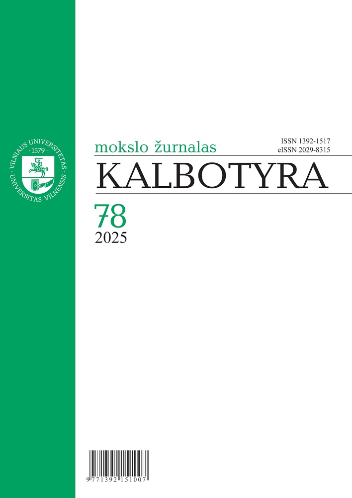Kalbotyra 78 2025