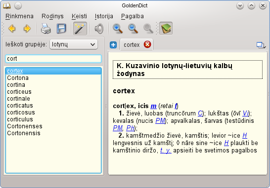 cortex-GoldenDict-Linux